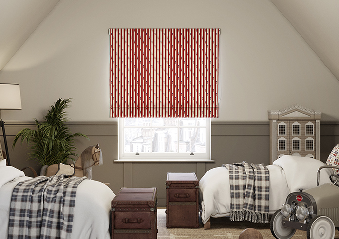 Kings Breakfast, Stripe Kingsmen - Roman Blind - Image 3